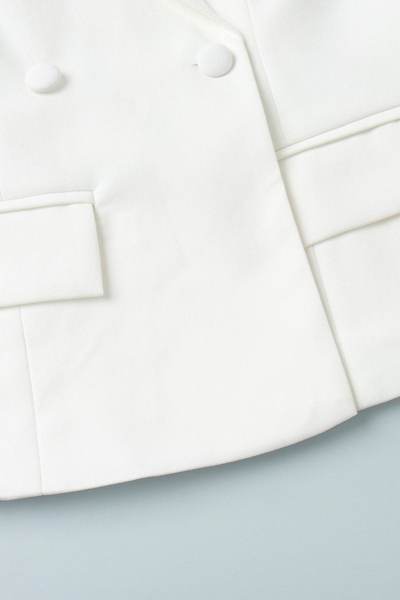 Tie-Waist Cropped Blazer