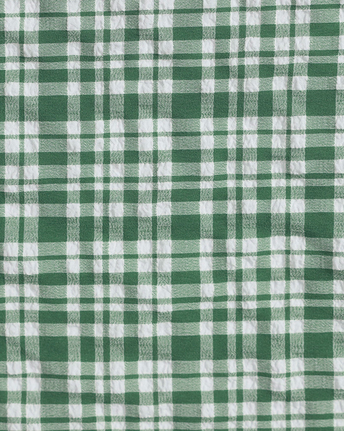 Green Checkered Bikini Set with Drawstring