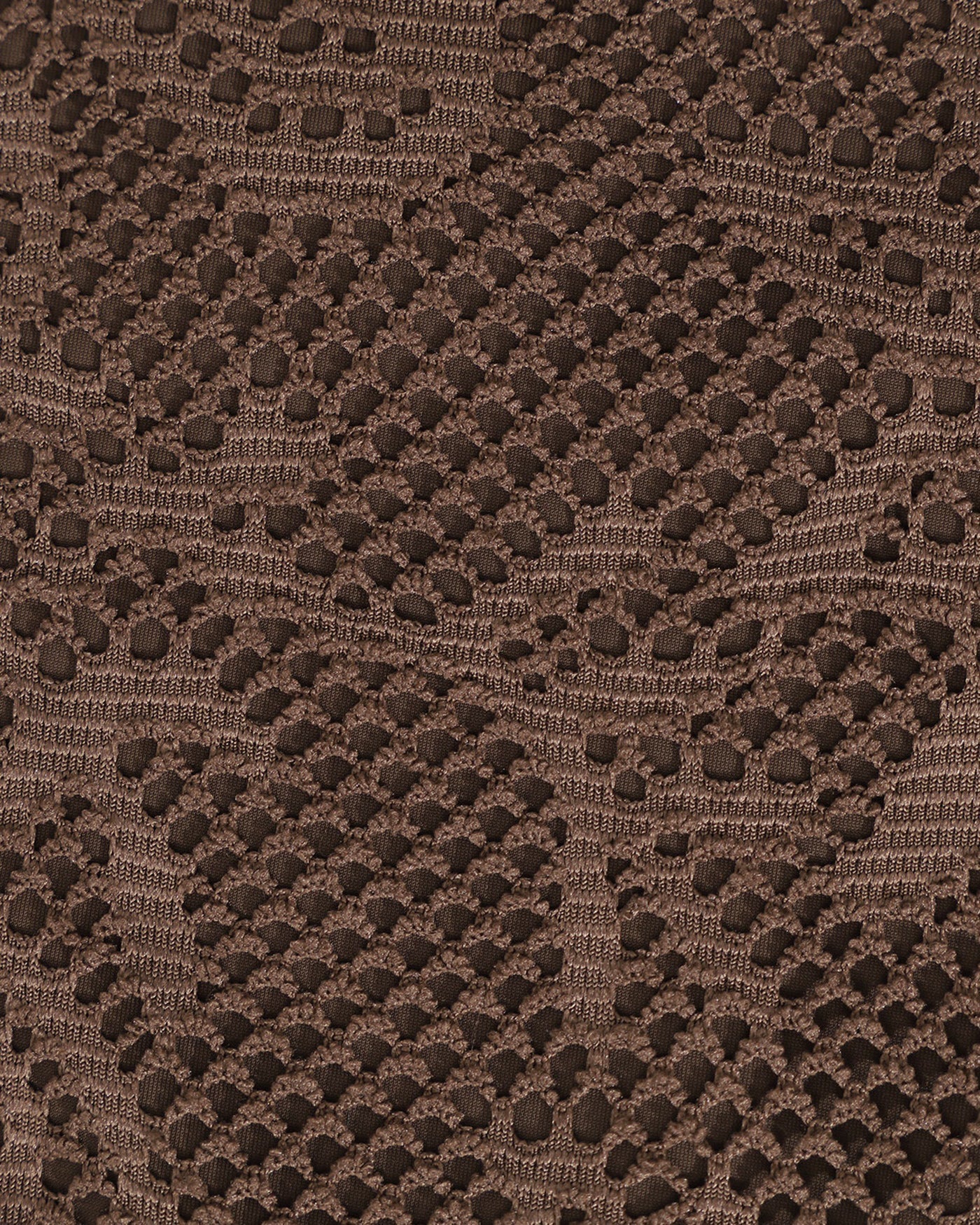 Brown Textured Bikini Halter