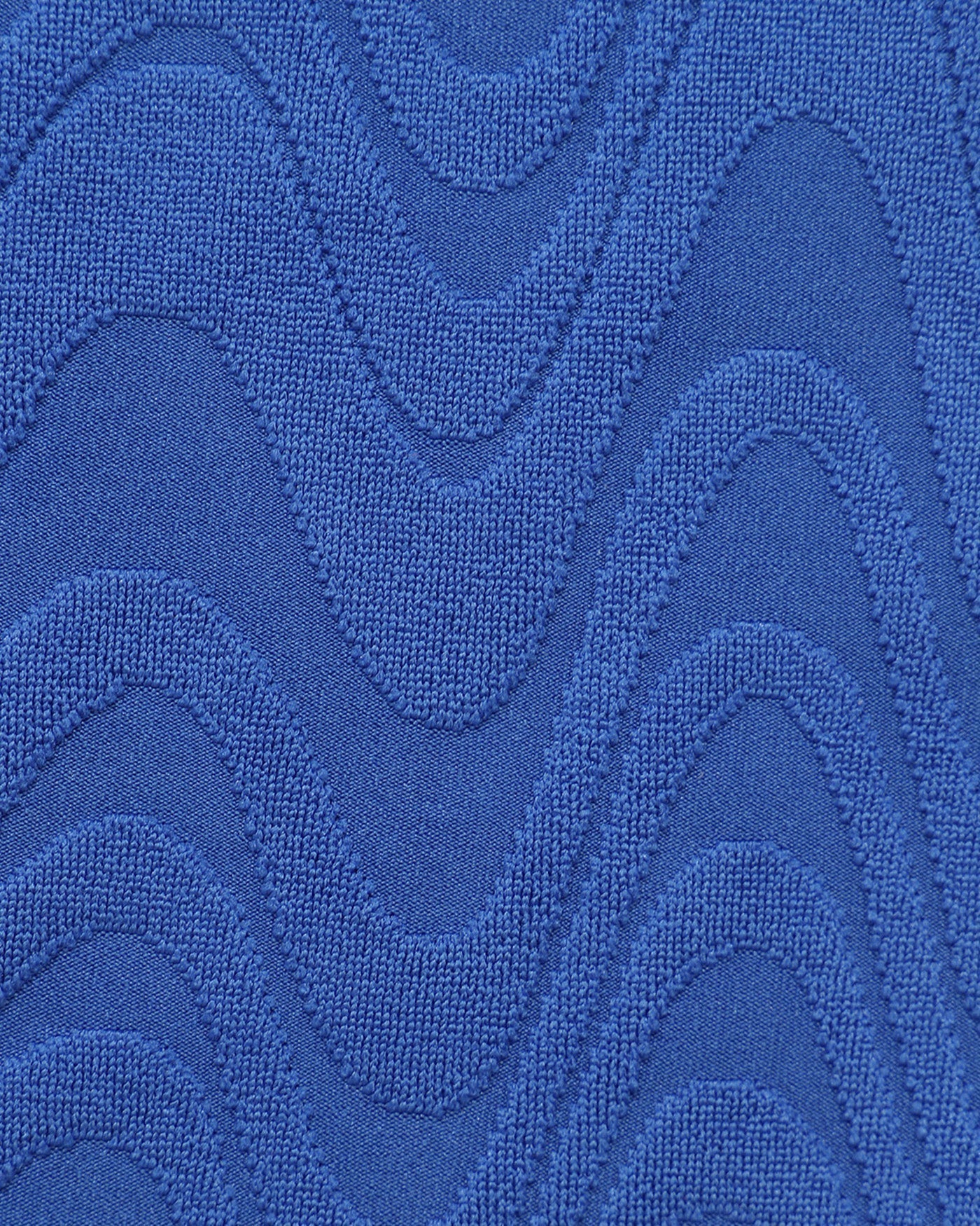 Textured Bikini Set U Neck Royal Blue