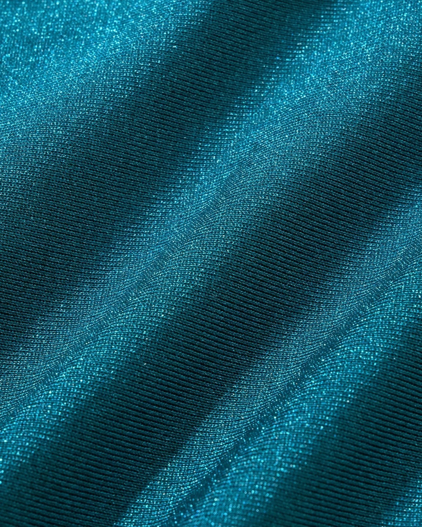 Wrinkled Triangle Bikini Set Turquoise