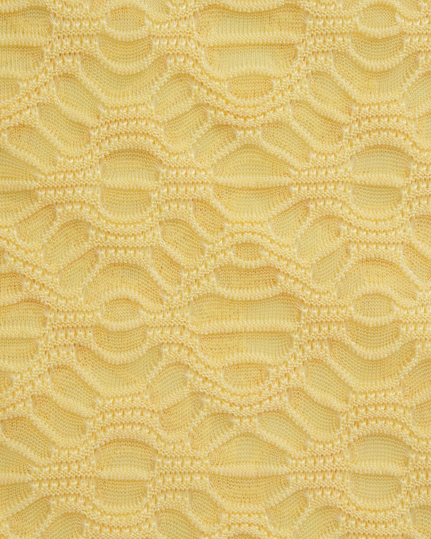 Textured Yellow Bikini Set