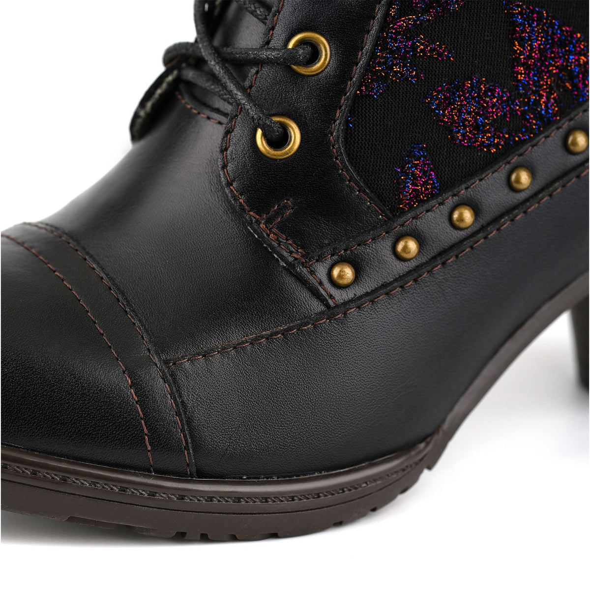 Floral Velvet Romantic Ankle Boots