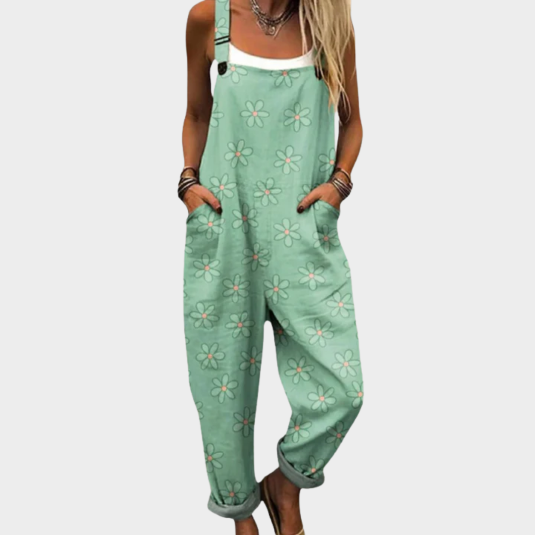 Printed Strap Pants