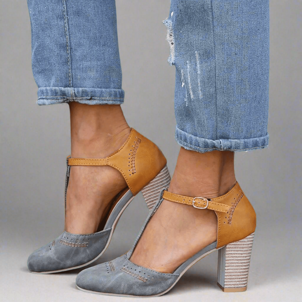 Sidonie | Vintage Contrast Heels
