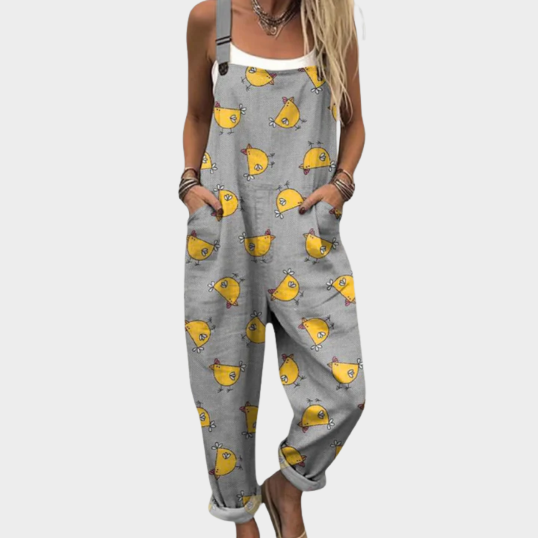 Printed and Comfortable Overalls