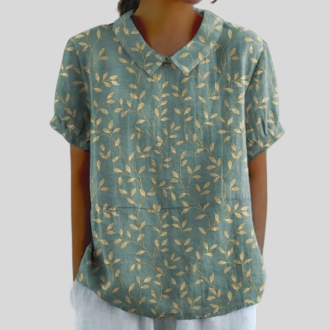 Valentine | Elegant Leaf Blouse