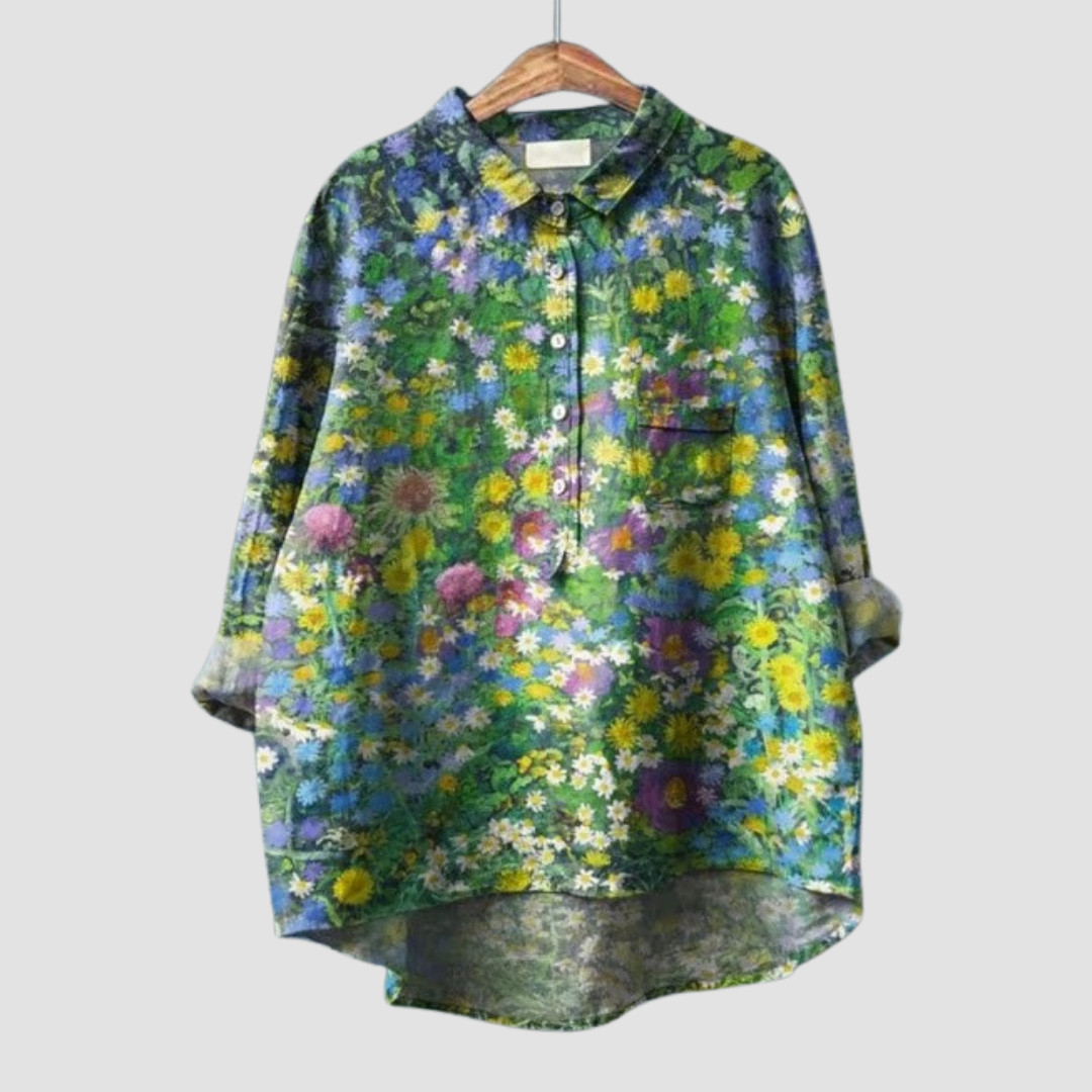 Blandine | Luminous Floral Blouse