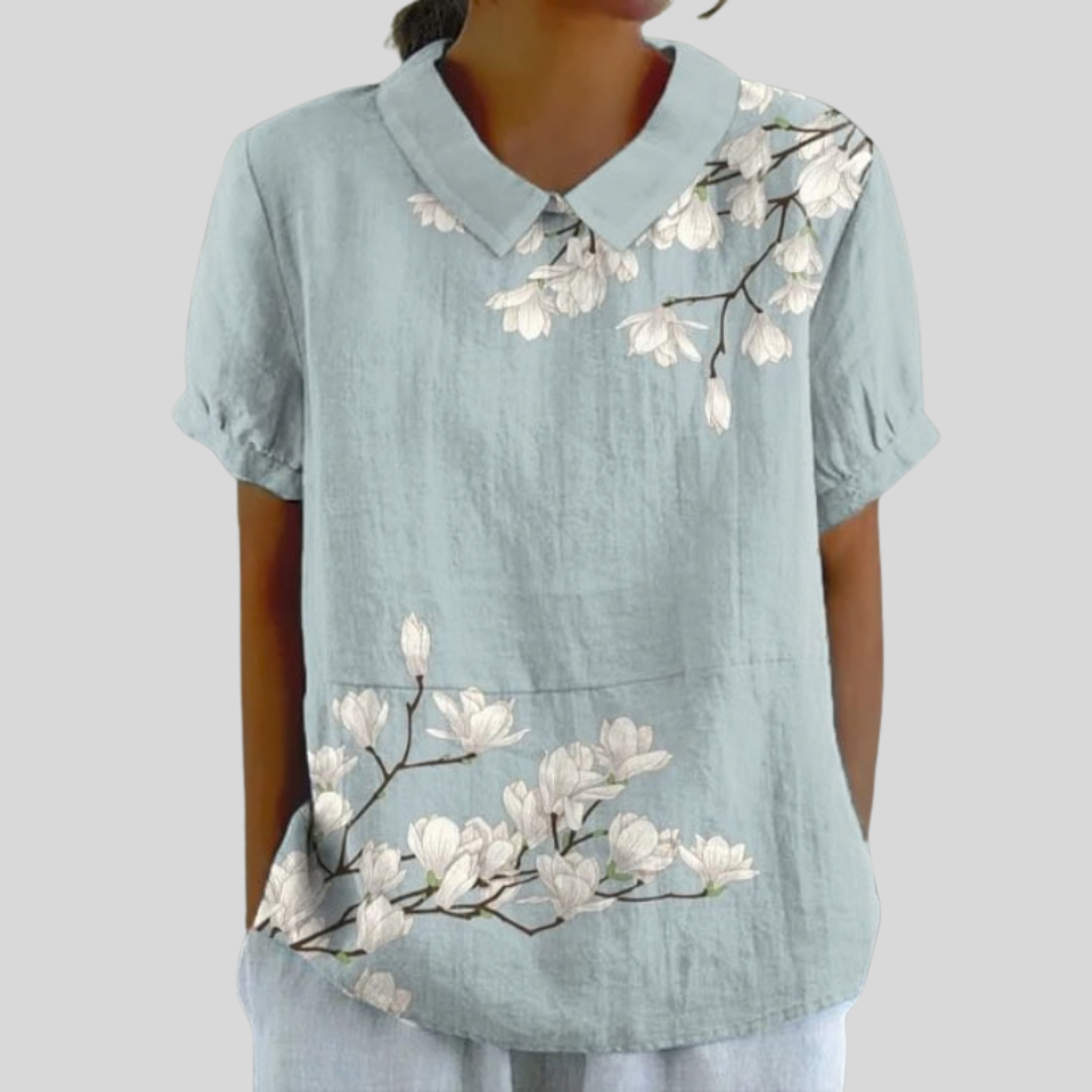 Aurore | Floral Placed Blouse