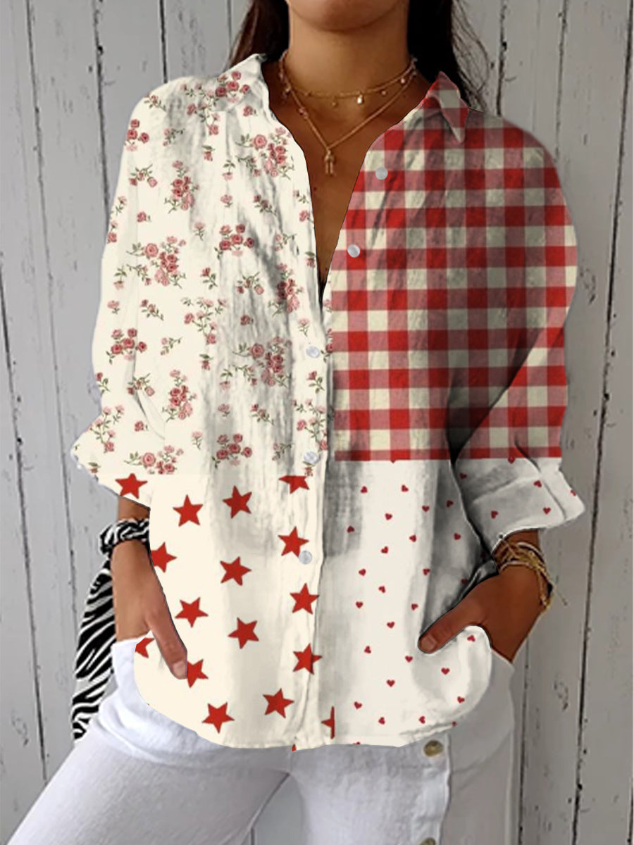 Faustine | Romantic Patchwork Blouse