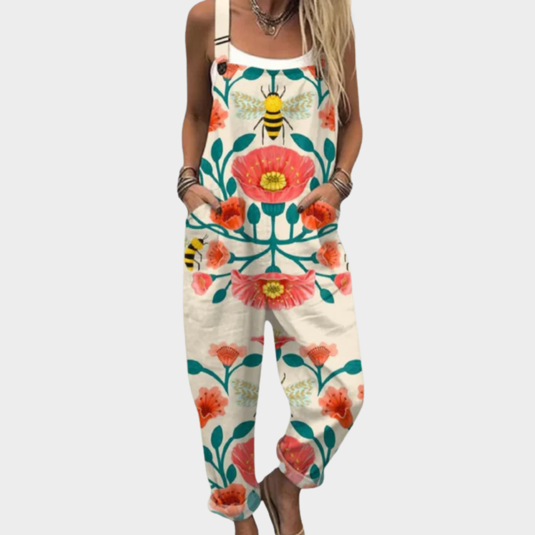 Printed Strap Pants
