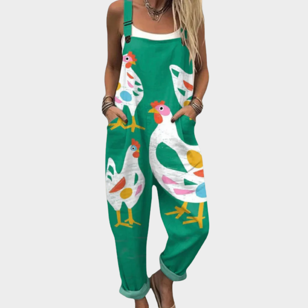 Printed and Comfortable Overalls