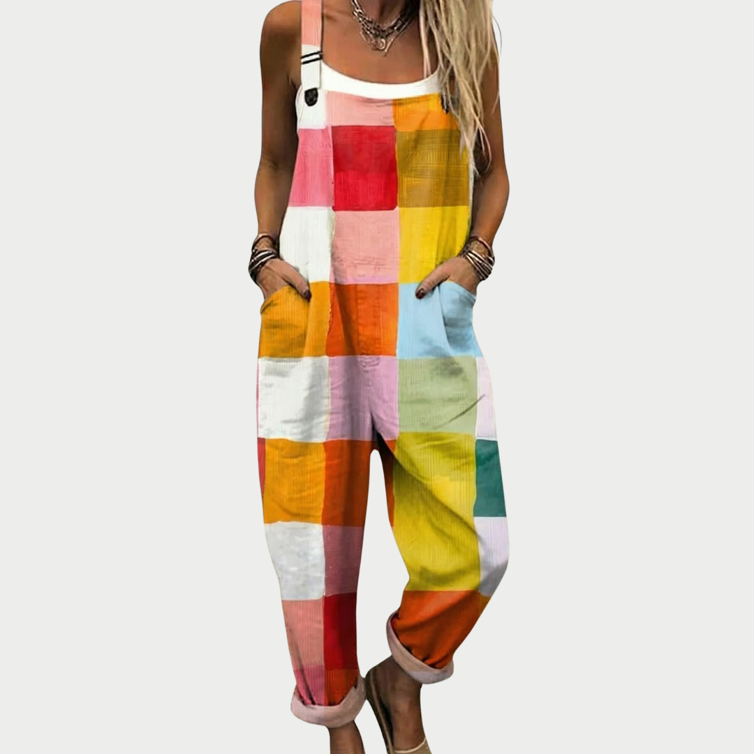 Comfortable Printed Strap Pants