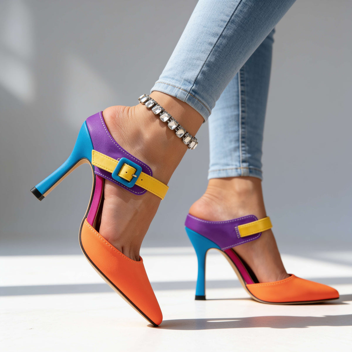 Ashley | Women's Retro Stiletto Heels
