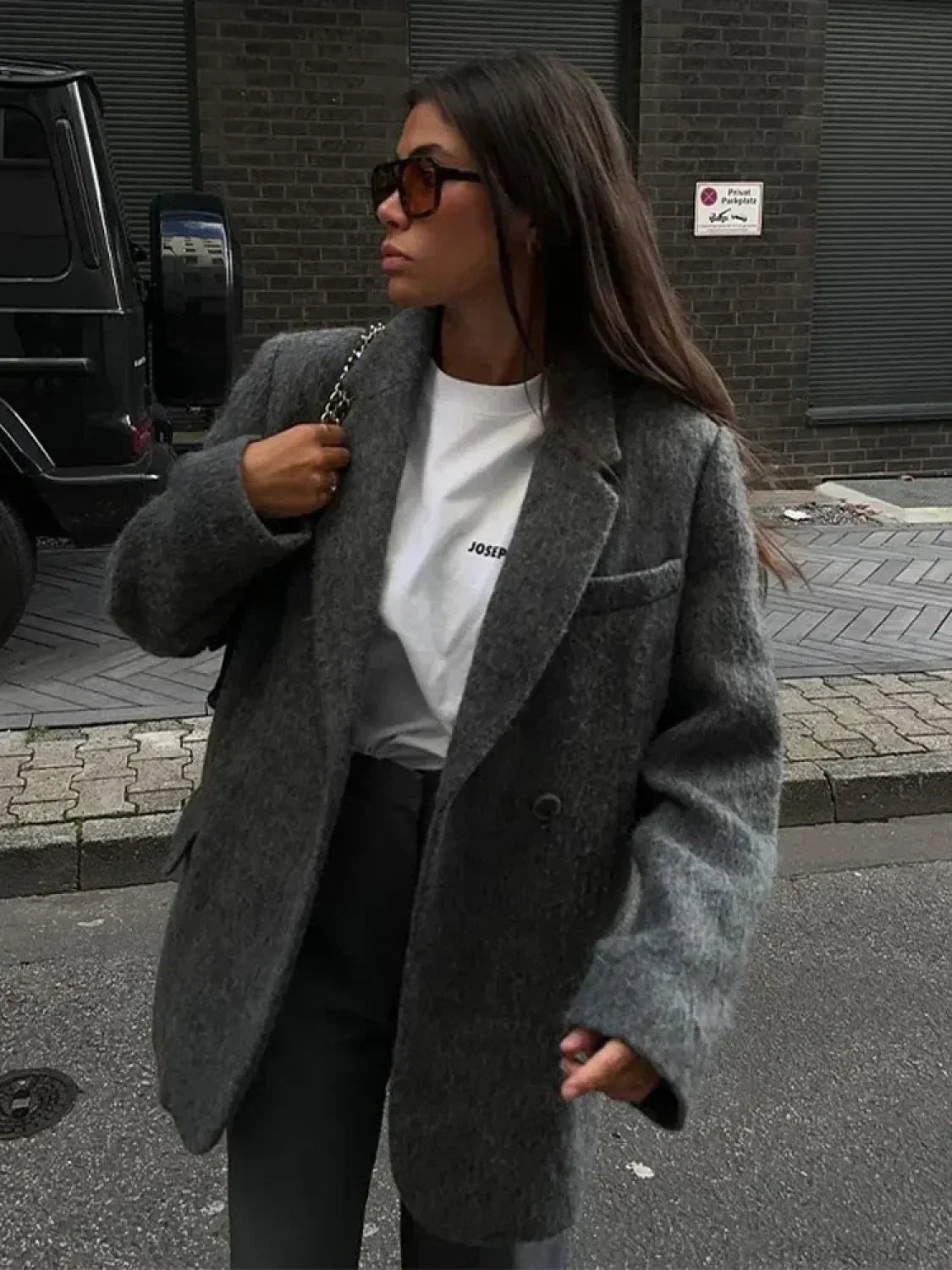 Retro Wool Button Turn-Down Overcoat