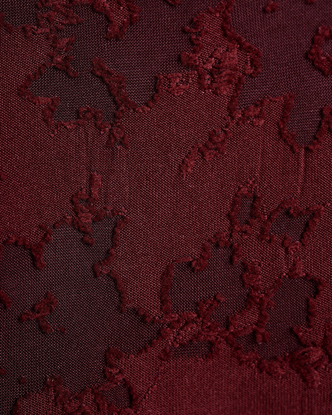 Textured Bikini with Halter in Brick Red