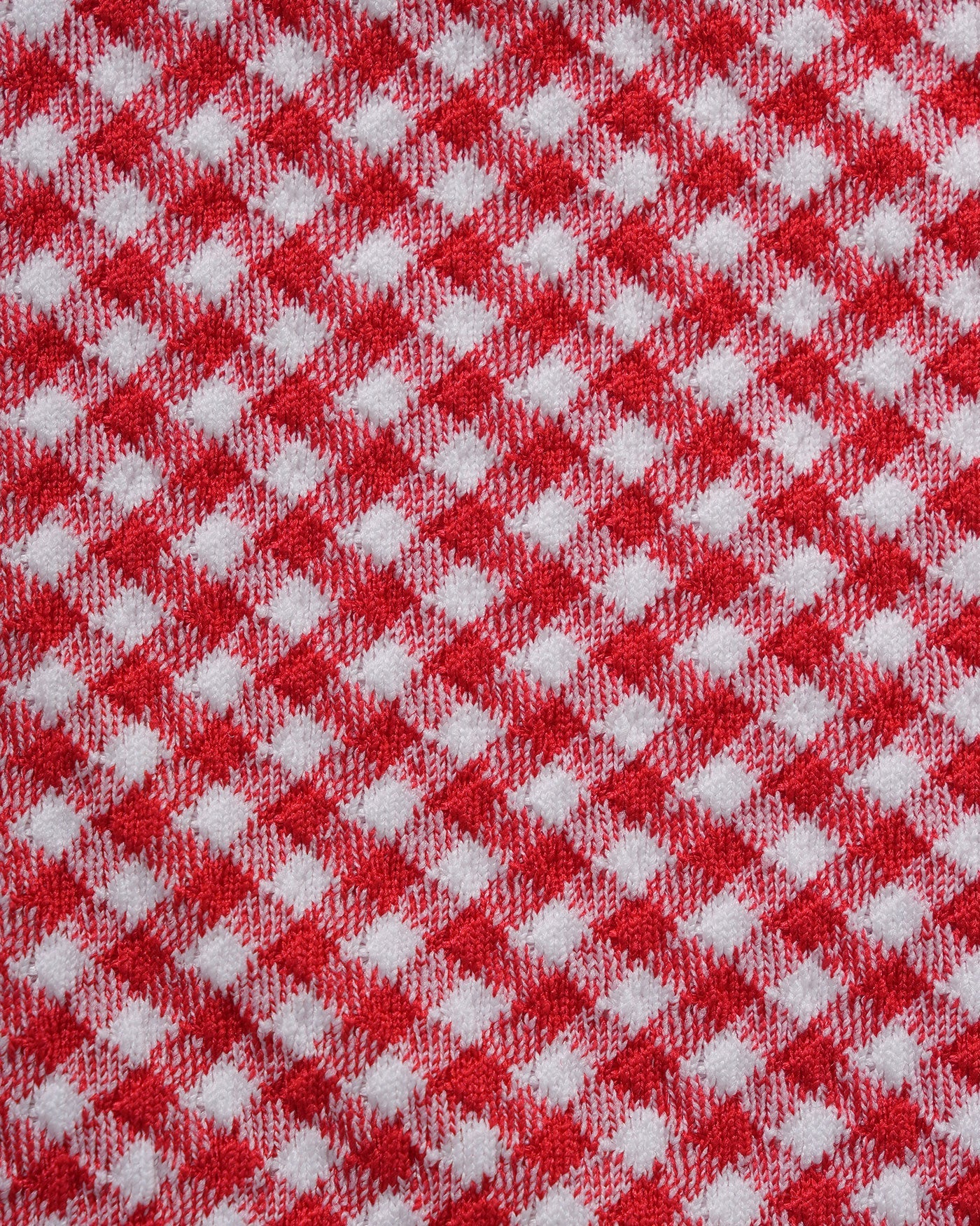 Red Checkered Triangle Bikini Set