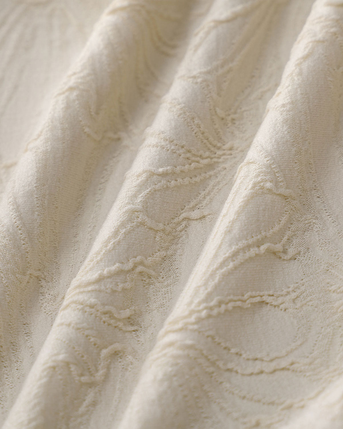 Textured One-Piece Swimsuit Off White