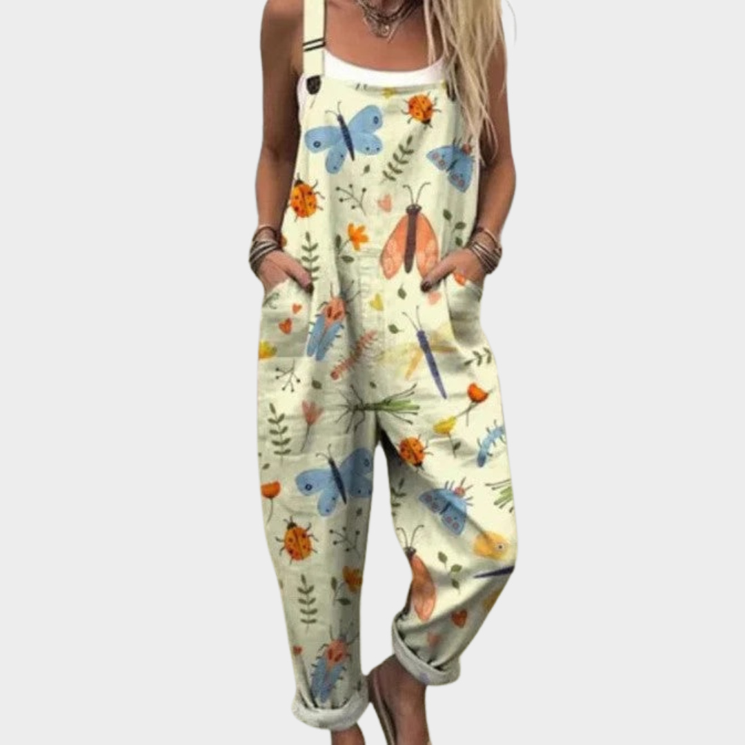 Printed Strap Pants