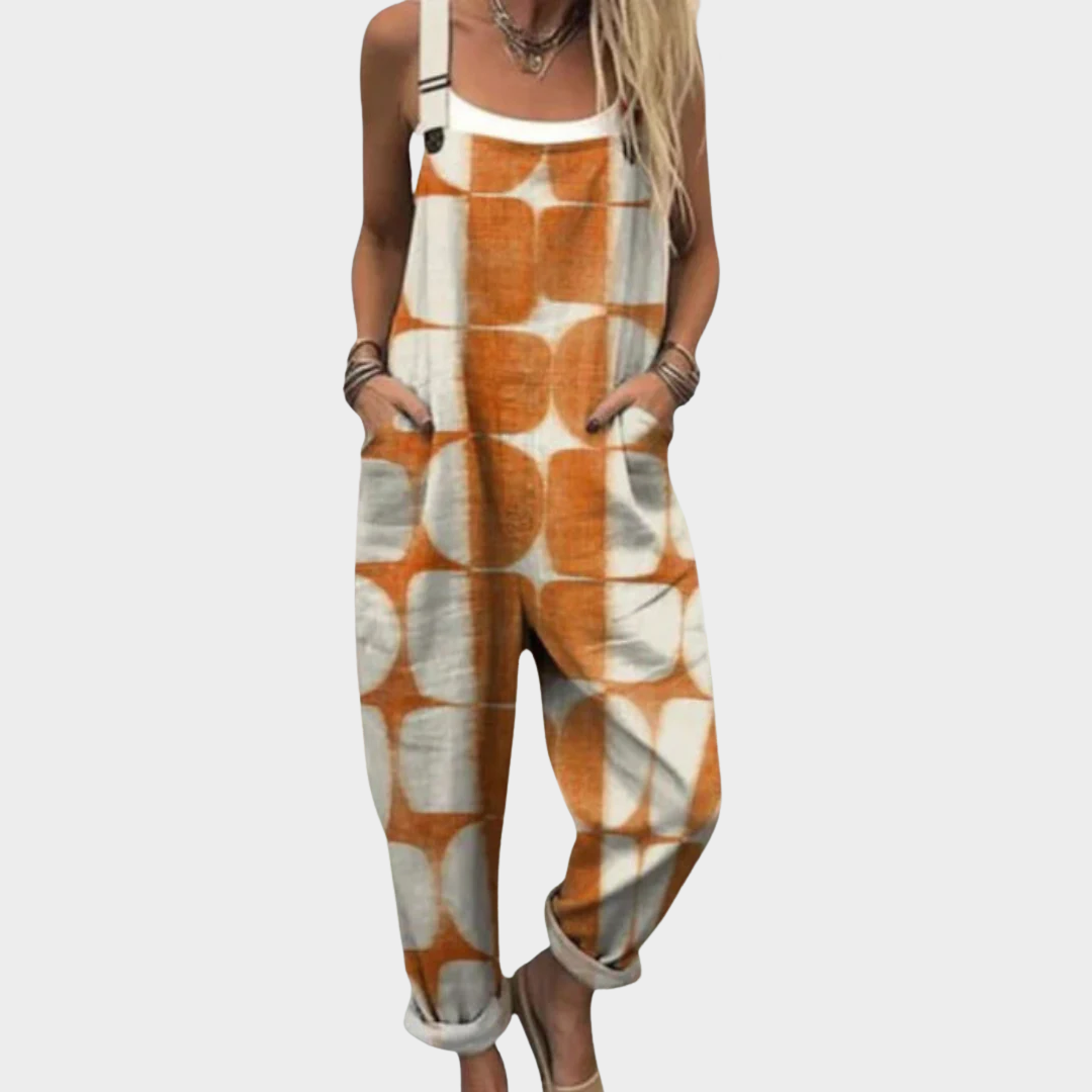 Printed Strap Pants