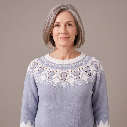 Winifred™ — Fair Isle Yoke Sweater