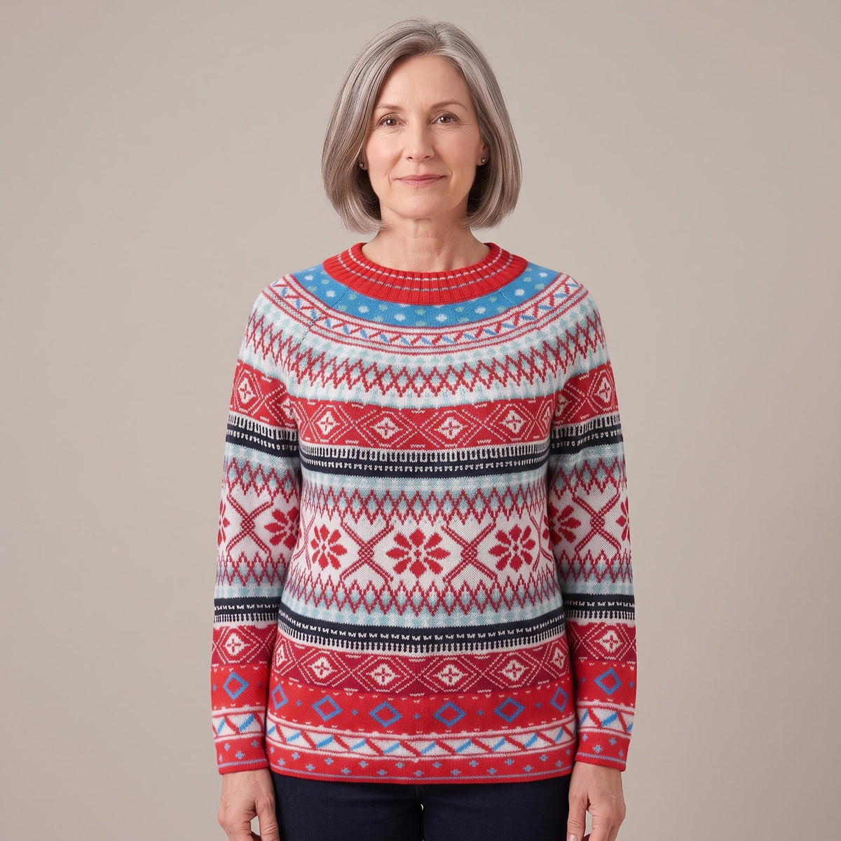 Matilda™ — Nordic Snowflake Sweater