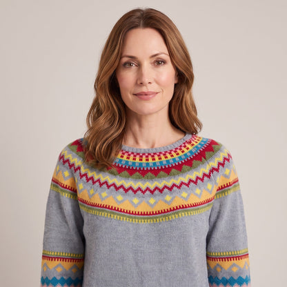 Antonia™ — Fair Isle Yoke Sweater