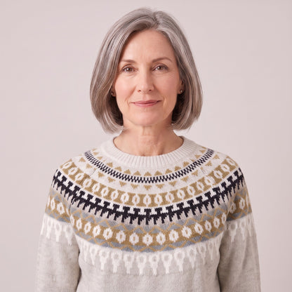 Roberta™ — Fair Isle Yoke Sweater