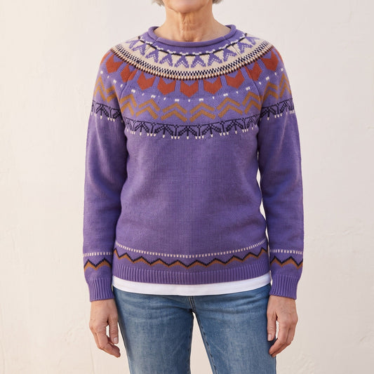 Florence™ — Fair Isle Yoke Sweater