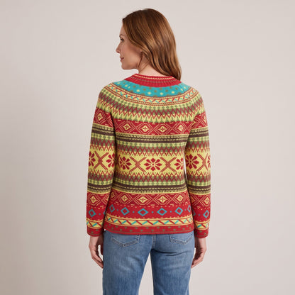 Naomi™ — Nordic Snowflake Sweater