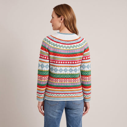 Yvonne™ — Fair Isle Knit Sweater