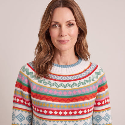 Yvonne™ — Fair Isle Knit Sweater