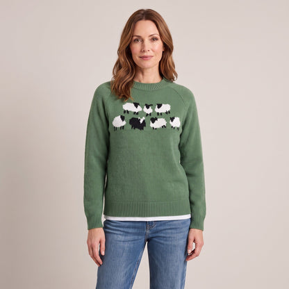 Winona™ — Sheep Motif Sweater