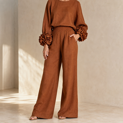 Mila - Linen Blend Two-Piece Set
