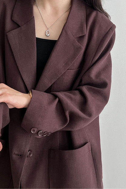 Linen Relaxed Fit Blazer