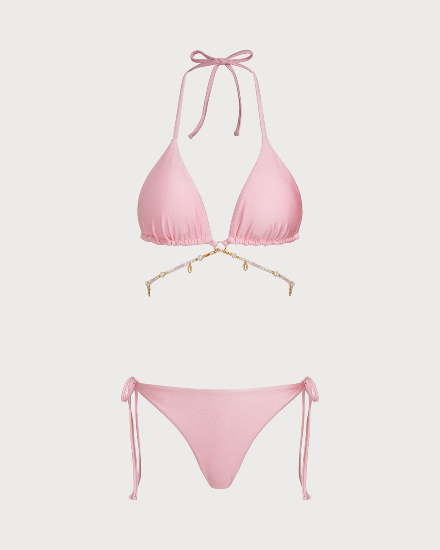 Rope Bikini Set with O-Ring in Pink