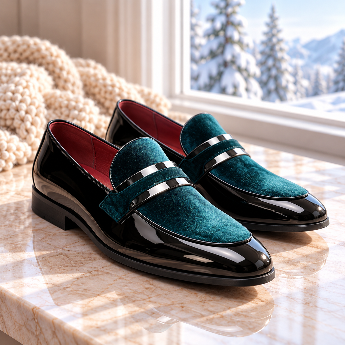 Caruso Velvet Lounge Loafers