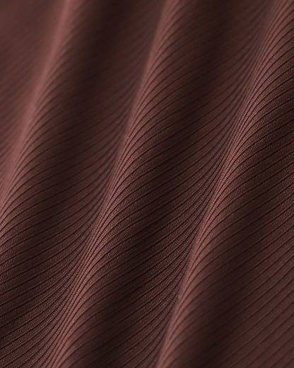 Brown Striped Knot Bikini Set