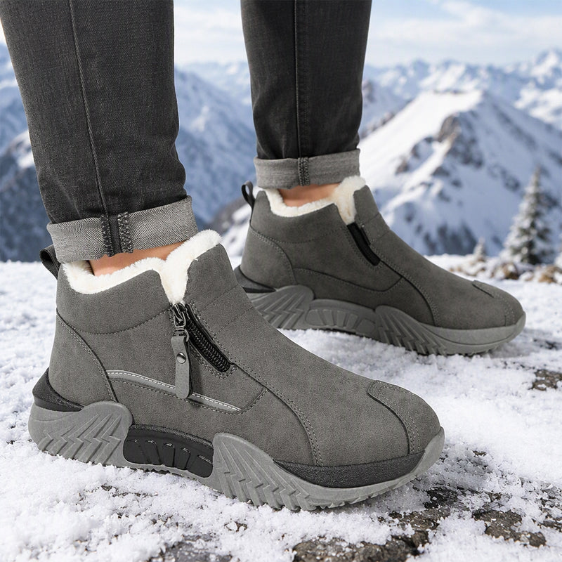Leif | Men's Fleece-Lined Leather Winter Boots