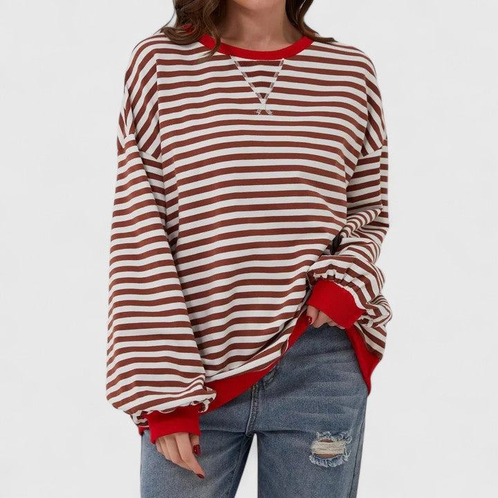 GRACE – OVERSIZED STRIPED SWEATER
