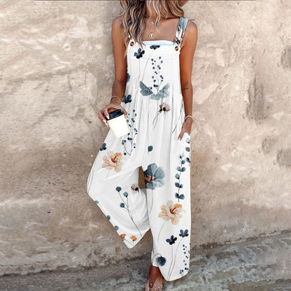 Printed Strap Pants