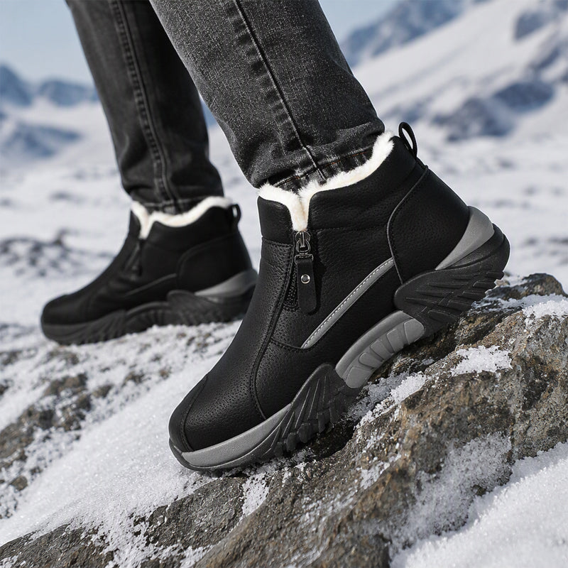 Leif | Men's Fleece-Lined Leather Winter Boots