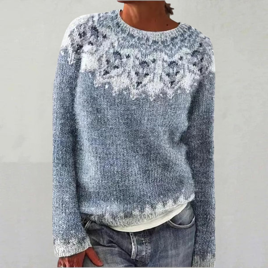 FLORENCE | Snowfall Fair Isle Wool Jumper