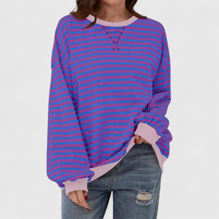 GRACE – OVERSIZED STRIPED SWEATER