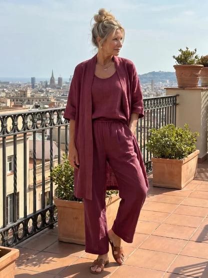 Everly - Lightweight Linen Blend Set