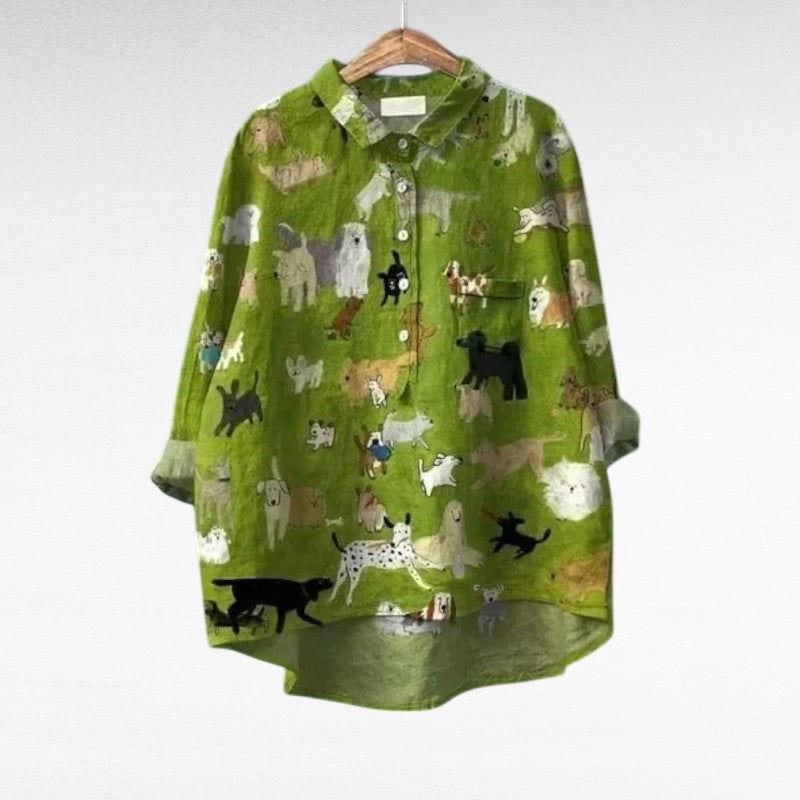 Cécile | Animal Playful Blouse
