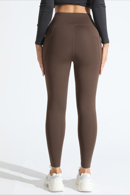 High-Rise Fleece Lined Side Pocket Leggings