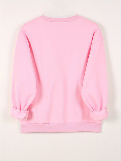 ZOEY – DOUBLE HEART GRAPHIC SWEATSHIRT