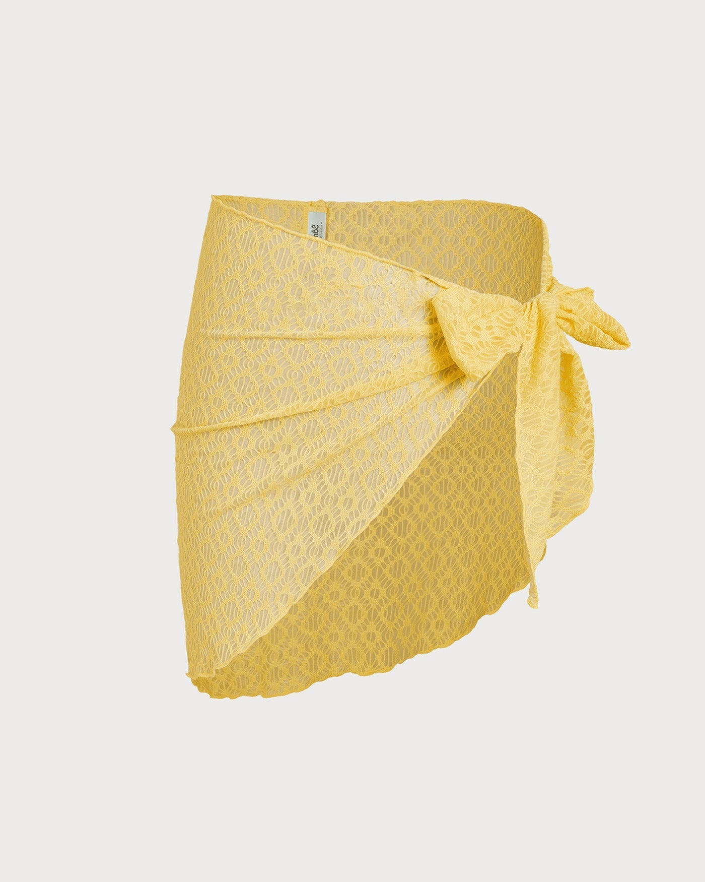 Textured Yellow Bikini Set