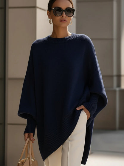 NATALIE – ASYMMETRICAL COZY OVERSIZED SWEATER